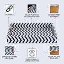 Decorative Tray Optique Safari Pattern Resin Inlay Collection in 11x17