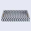 Decorative Tray Optique Safari Pattern Resin Inlay Collection in 11x17