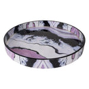 Decorative Tray Cosmos Astral Pattern Resin Inlay Collection in 12x12