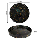 Decorative Tray Cosmos Galaxy Pattern Resin Inlay Collection in 12x12