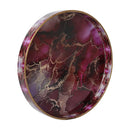Decorative Tray Cosmos Nebula Pattern Resin Inlay Collection in 12x12