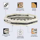 Decorative Tray Athens Dionysis Pattern Bone Inlay Collection in 12x12 inches