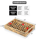 Decorative Tray Triangle Pattern Resin Inlay Collection in 12x8