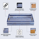 Decorative Trays Optique Madrid Pattern Resin Inlay Collection in 11x17