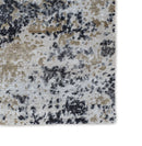 Peach and Charcoal Modern Abstract Hand Knotted Bamboo Silk 8x10 Area Rug