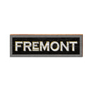 Fremont Black White Sign | Real Wood Art Print