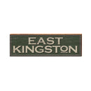 East Kingston Green Tan Sign | Real Wood Art Print