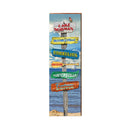 Lake Norman Lake Directional Sign | Real Wood Art Print