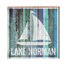 Lake Norman Sailboat Sign | Real Wood Art Print