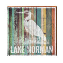 Lake Norman, North Carolina Heron Wooden Sign | Wall Art Print on Real Wood