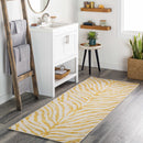 Yellow Terra Zebra Print Area Rug - Clearance
