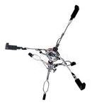Cymbal Stand with Boom Arm & Snare Drum Stand Kit (3x Stands) by GRIFFIN - Chrome Percussion Hardware Set with Double-Braced Legs & Counterweight Adapter for Mounting Crash, Ride & Splash Cymbals