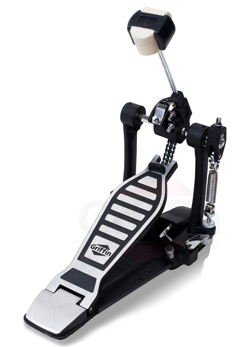 snare drum pedal Single Kick Bass Pedal & Snare Stand Set – GRIFFIN Deluxe 2 Pack