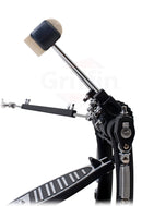 GRIFFIN Deluxe Pack Drum Hardware Kit (2 Piece Set) - Double Kick Drum Bass Pedal & 2-Legged Hi-Hat Stand - Quad-Sided Beater Head, Dual Chain Drive System & Responsive for Metal & Rock Drummers