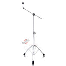 GRIFFIN Cymbal Stand Hardware Pack 4 Piece Set | Full Size Percussion Drum Hardware Kit with Snare Mount, Hi-Hat Pedal, Cymbal Boom, & Straight Cymbal Stand | Lightweight & Portable | Perfect for Gigs
