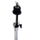 GRIFFIN Drum Hardware Set (3 Piece Kit) - Kick Drum Pedal, Drummer's Throne Seat & Straight Cymbal Stand - Deluxe Chrome Percussion Set for Mounting Crash, Ride & Splash Cymbals