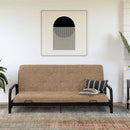 Full size 6-inch Thick Innerspring Futon Mattress in Tan