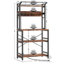 Modern Heavy Duty Baker's Rack Kitchen Living Room Office Shelving Unit