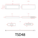TSDC48 –  Heavy Duty 12V DC 48W Transformer for LED Modules