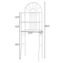 Over Toilet Bathroom Space Saving Storage Shelving Unit in White Metal Finish
