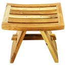 Haussmann Teak Thai Teak Shower Stool 18 L x 12 W x 18 in Height Teak Oil