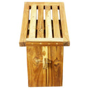 Haussmann Teak Thai Teak Shower Stool 18 L x 12 W x 18 in Height Teak Oil
