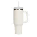 Cream Metal 40 oz Tumbler
