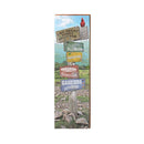 The Great Smoky Mountains Mountain Directional | Wall Art Print on Real Wood
