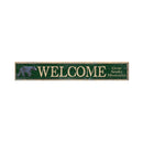 Welcome Great Smoky Mountains Black Bear Green | Wall Art Print on Real Wood