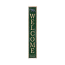 Welcome Great Smoky Mountains Black Bear Green Vertical | Wall Art Print on Real Wood