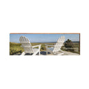 Portsmouth, NH Adirondack Chairs | Wall Art Print on Real Wood
