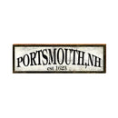 Portsmouth, NH Est. 1623 Sign | Wall Art Print on Real Wood