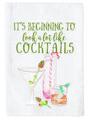 Christmas Cocktails Kitchen Towel