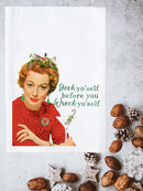 Deck Yo'Self Before You Wreck Yo'Self Kitchen Towel