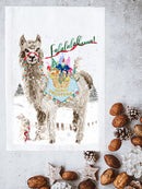 Falalalallama with Rabbits Kitchen Towel
