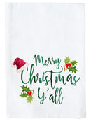 Merry Christmas Y'all Kitchen Towel