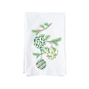 Ornaments On Pine Branches Kitchen Towel