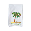 Merry Christmas Palm Tree Kitchen Towel