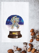 Snow Globe Birds Kitchen Towel