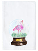 Snow Globe Flamingo Kitchen Towel