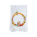 September Wreath with Options Kitchen Towel