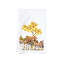 Paint By Number Deer and Fawn Kitchen Towel