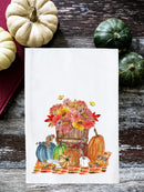 Pumpkins, Flowers & Chipmunks Kitchen Towel