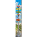 Amelia Island Beach Directional | Wall Art Print on Real Wood