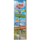 Amelia Island Beach Directional | Wall Art Print on Real Wood