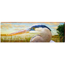 Fernandina Beach Heron | Wall Art Print on Real Wood