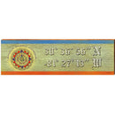 Amelia Island, Florida Compass Colorful Latitude Longitude | Wall Art Print on Real Wood