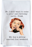 Cat's Birthday Party Kitchen Towel