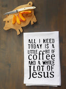 Coffee and Jesus Kitchen Towel