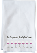 Dog Wine Red Kitchen Towel